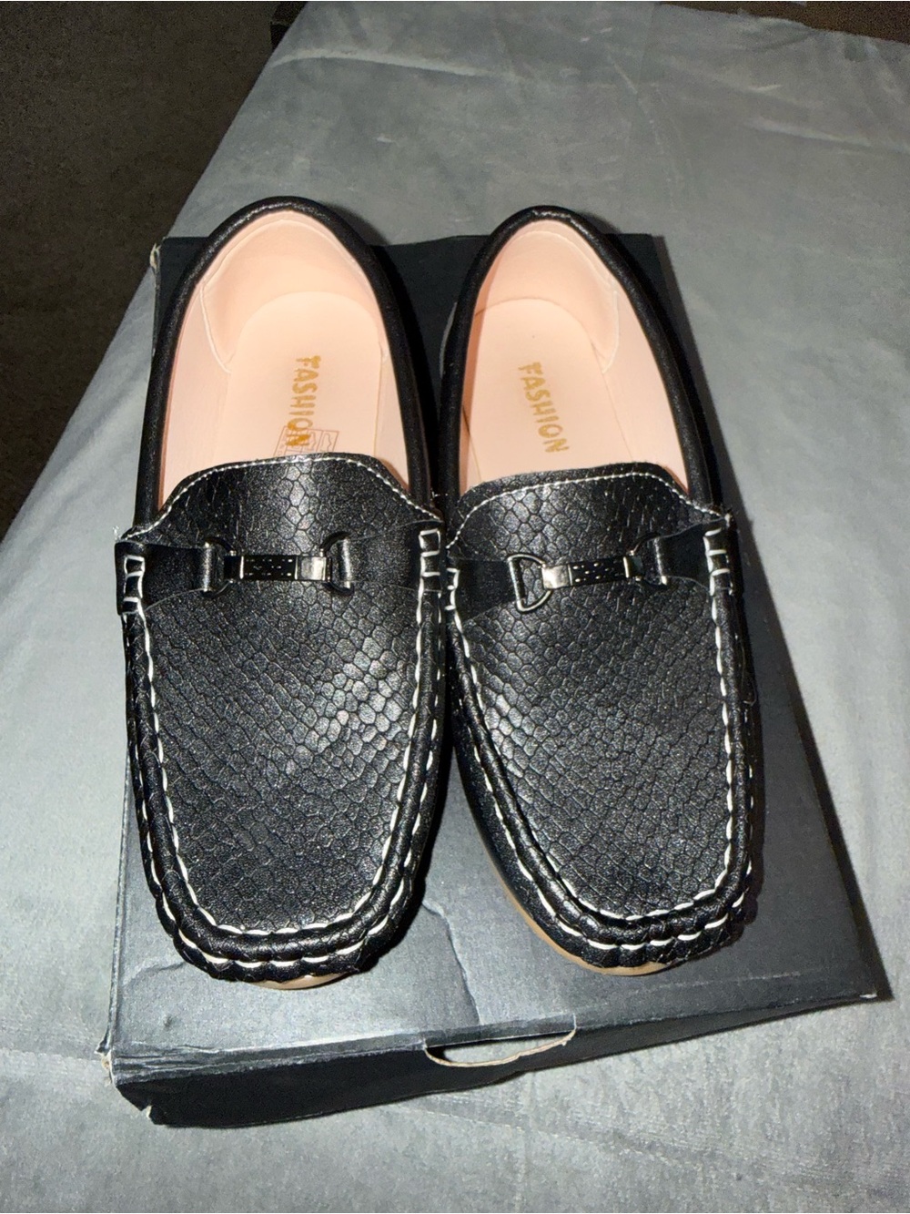 Black Kids Loafers